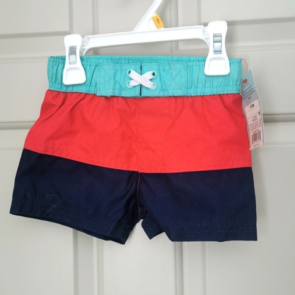 2/$20 NWT Cat & Jack swim trunks size 12m